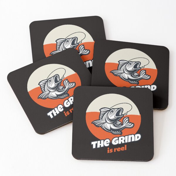 Item preview, The grind is reel- fishing lover's graphic design designed and sold by josephsteez.