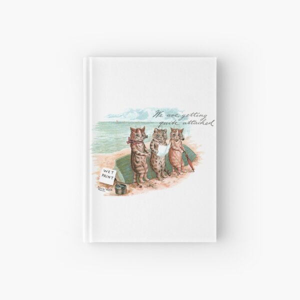 Seaside Cats by Louis Wain Hardcover Journal
