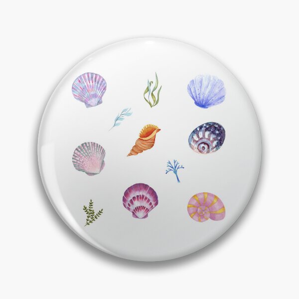 Item preview, Mixed Watercolor Seashell Collection designed and sold by silviaol.