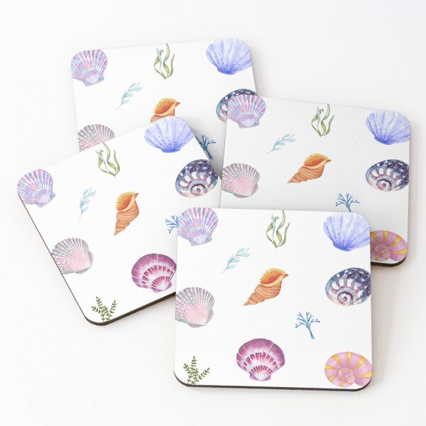 Item preview, Mixed Watercolor Seashell Collection designed and sold by silviaol.