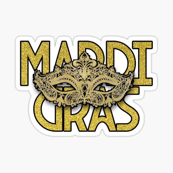 Item preview, Mardi Gras Items - Fat Tuesday - Mardi Gras Mask  designed and sold by CattlettArt.