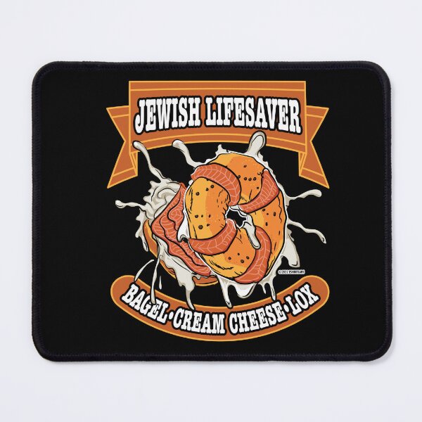 Item preview, Jewish Lifessaver. Bagel, Cream Cheese and Lox by eShirtLabs designed and sold by eShirtLabs.