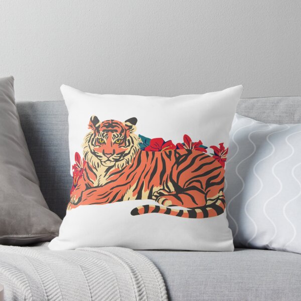 Item preview, Tiger with flowers- 2022 year of the tiger designed and sold by Sarahgranchelli.