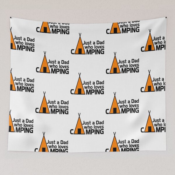 Item preview, Just a dad who loves camping designed and sold by Concept-Hub.