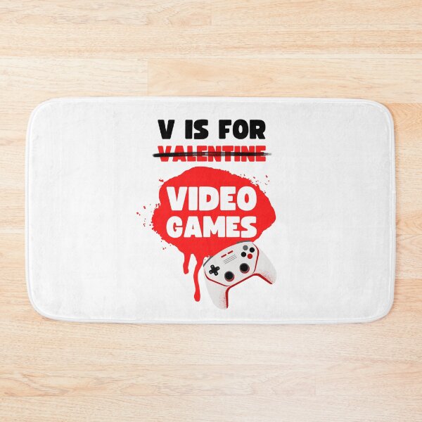 Item preview, V IS FOR VIDEOGAMES VALENTINES GAMER DESIGN designed and sold by appareltolove.
