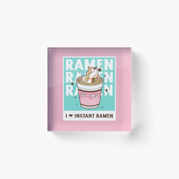 Item preview, Kawaii Cat Eating Ramen Japanese Noodles designed and sold by StudioTina.