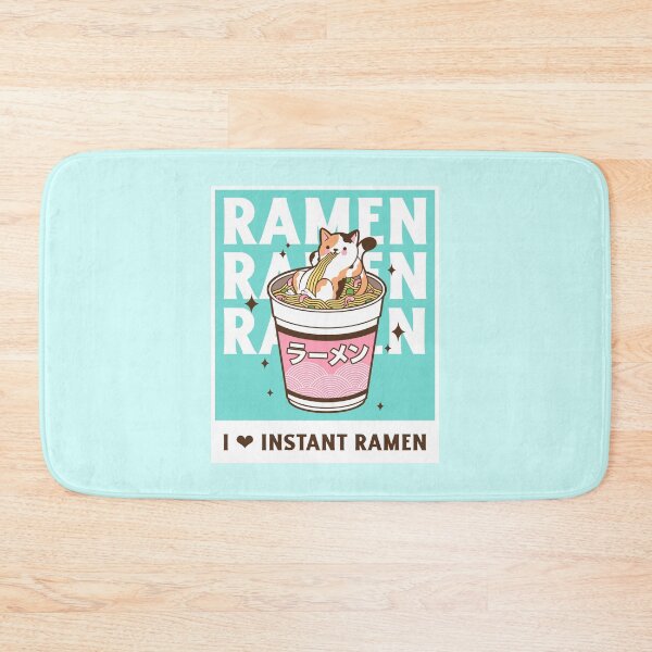 Item preview, Kawaii Cat Eating Ramen Japanese Noodles designed and sold by StudioTina.