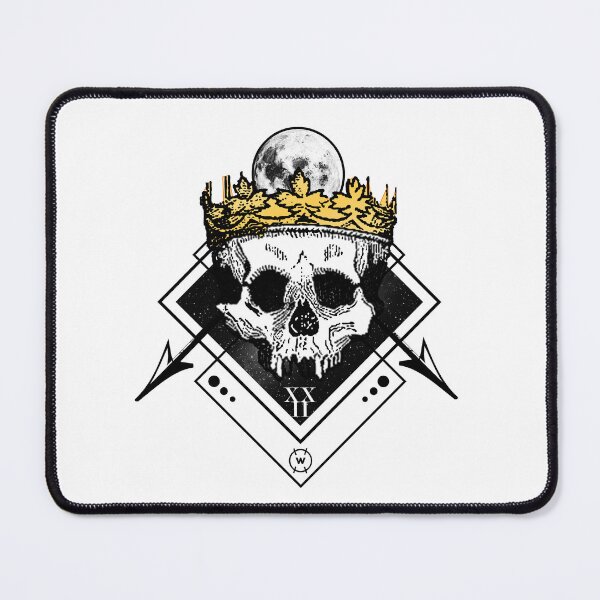 Item preview, Geometric King Skull with Moon designed and sold by wingstar.