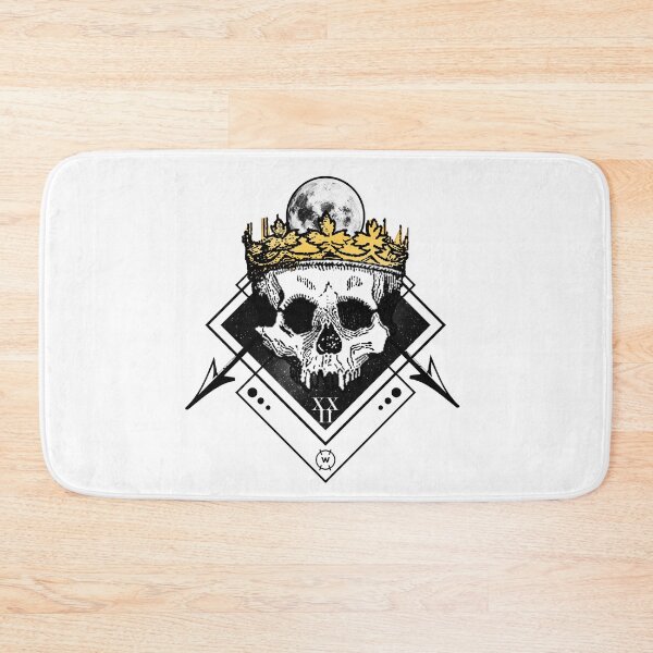 Item preview, Geometric King Skull with Moon designed and sold by wingstar.