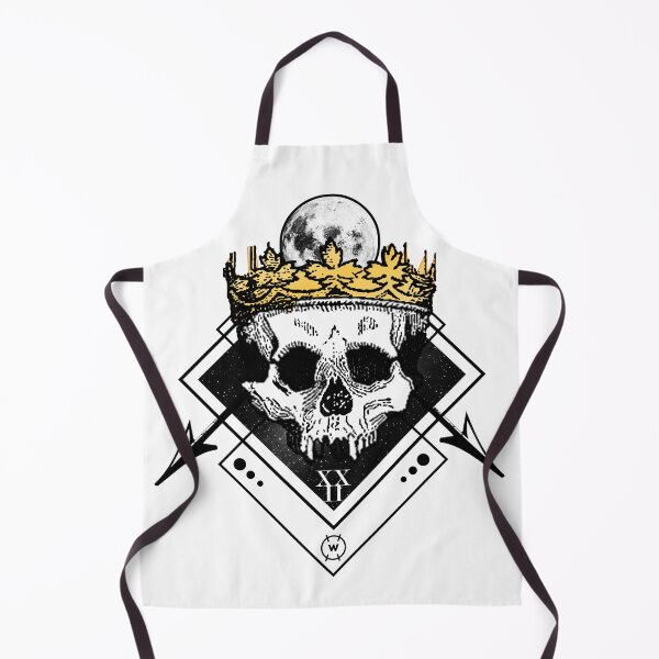 Item preview, Geometric King Skull with Moon designed and sold by wingstar.