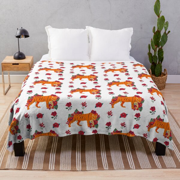 Item preview, Tiger with flowers- 2022 year of the tiger designed and sold by Sarahgranchelli.