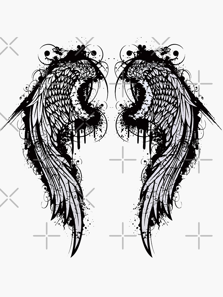 angel wing' Sticker