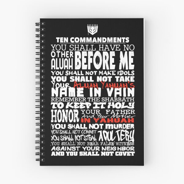 Item preview, Ten Commandments, Yah's Ten Commandments, The Ten Commandments,Word Art designed and sold by Yachad.
