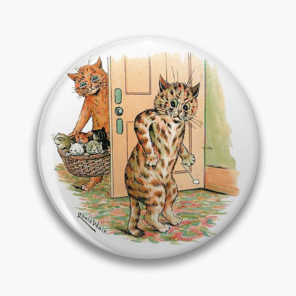 Item preview, New Dad Surprise Cats by Louis Wain designed and sold by karwilberevivalcollection.