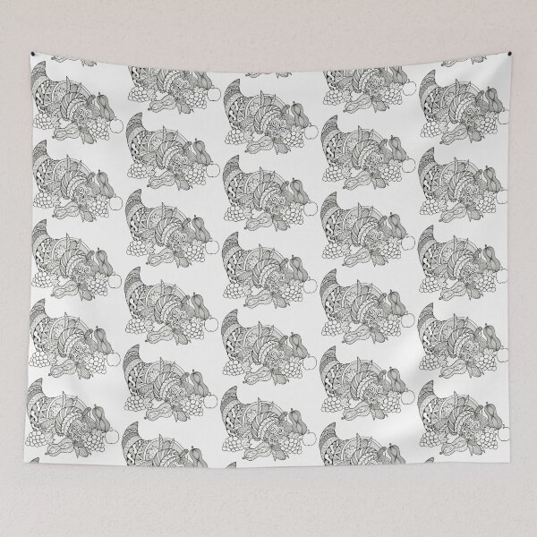 Item preview, Cornucopia Black and White designed and sold by MagicMama.