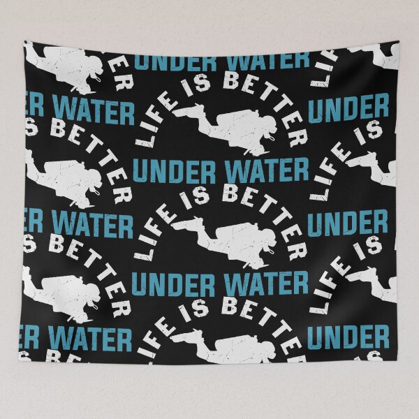 Item preview, life is better underwater | Live to Dive designed and sold by ArtbyJamasin.