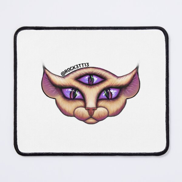 Item preview, Three Eyed Cat (Logo for Rockett Art) designed and sold by Rockett-Art.