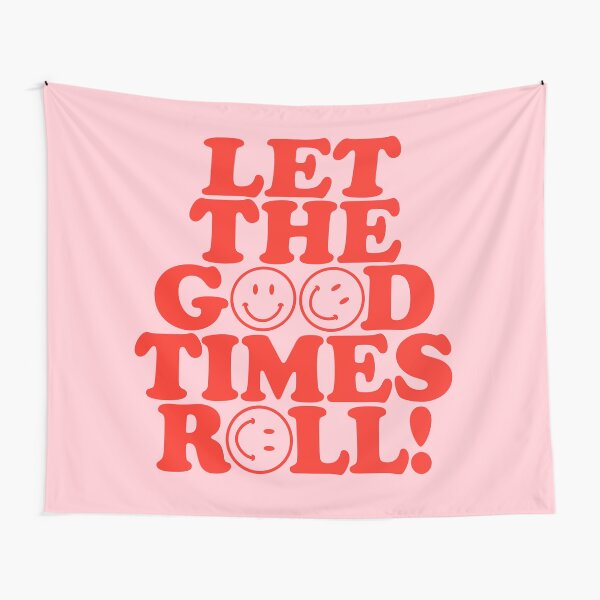 Let The Good Times Roll {in Retro Red & Pink} Tapestry