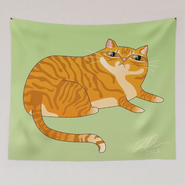 Item preview, Orange Tabby Cat designed and sold by Zia Frazier.