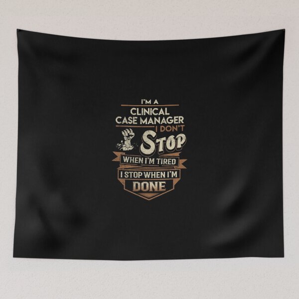 Item preview, Clinical Case Manager T Shirt - I Stop When Done Job Gift Item Tee designed and sold by natalinedk.