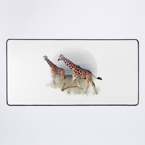 Item preview, Two Giraffes on Lake Albert designed and sold by Numidiary.
