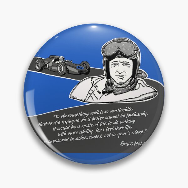 Item preview, Bruce McLaren Motivational Quote designed and sold by Wayne Pyle.
