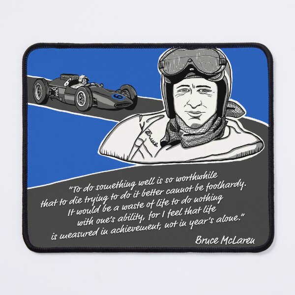 Item preview, Bruce McLaren Motivational Quote designed and sold by Wayne Pyle.