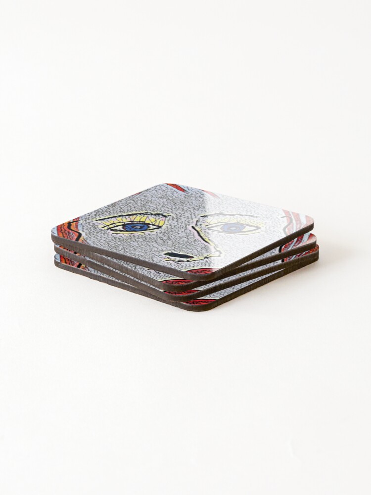 Thumbnail 4 of 5, Coasters (Set of 4), Doris designed and sold by RandaRubyRed.