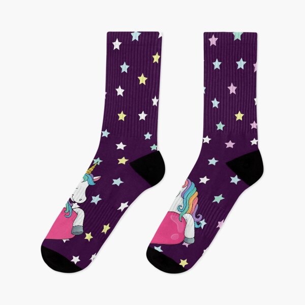 Item preview, Happy Valentine's Day Unicorn Lovers Socks Gift Sock Idea designed and sold by Dr.YesOrNo.