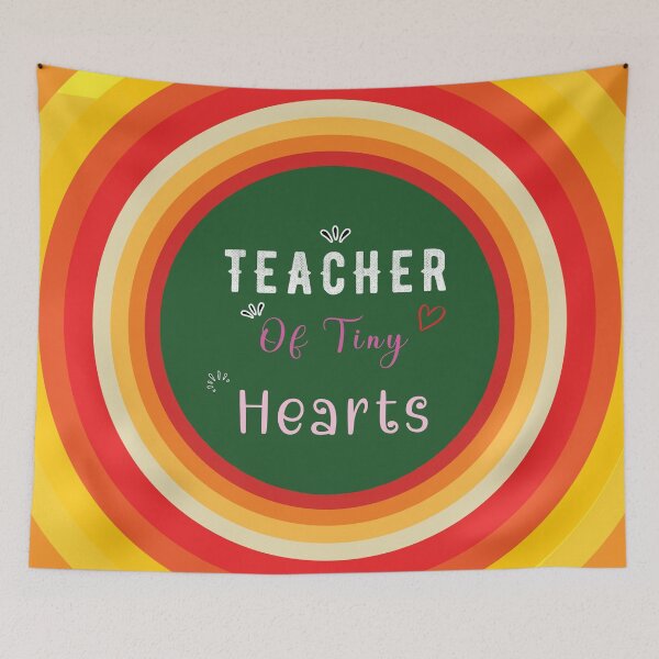 Item preview, Teacher Of Tiny Hearts - Colorful Design designed and sold by FridPix.