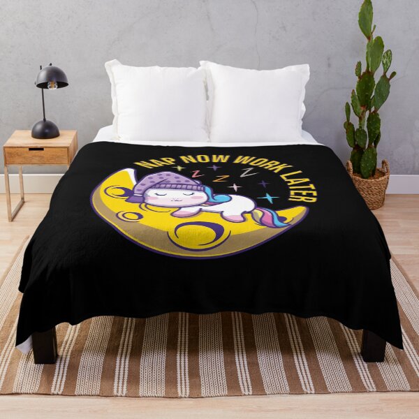 Item preview, Nap Now Work Later Funny Moon Cute Unicorn Sleeping Gift Cool Nap Lovers Quote designed and sold by pedrored369.