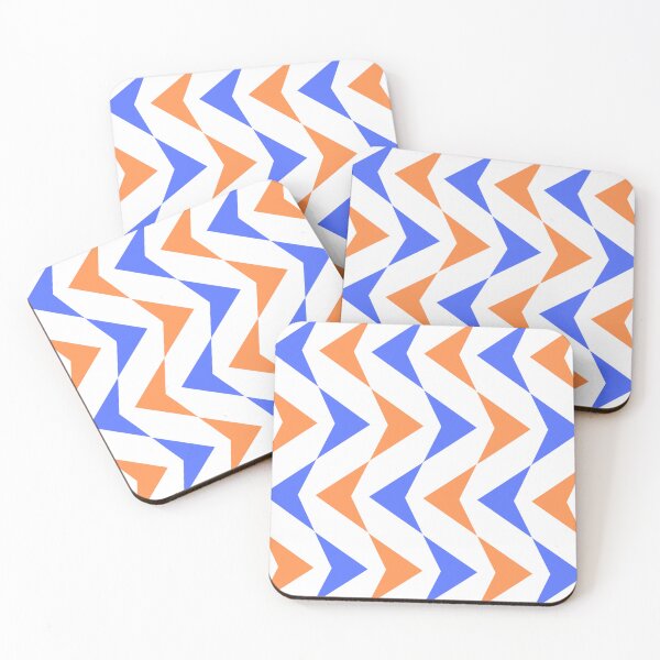 Item preview, Arrows Orange and Blue Pattern designed and sold by Anako Design.