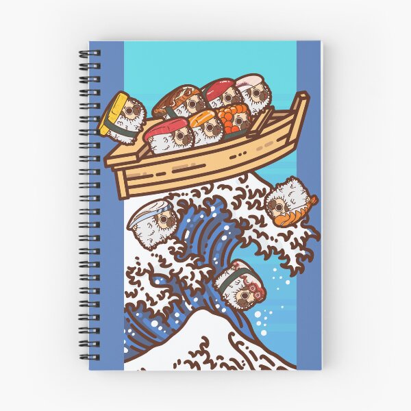 Item preview, Sushi Puglie and the Great Wave designed and sold by Puglie Pug.