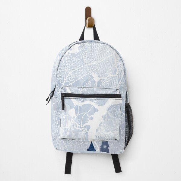 Item preview, Ottawa Skyline & Map Watercolor Navy Blue, Print by Zouzounio Art designed and sold by zouzounioart.