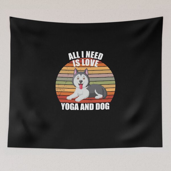 Item preview, All I Need Is Love Yoga And A Dog designed and sold by vooART.