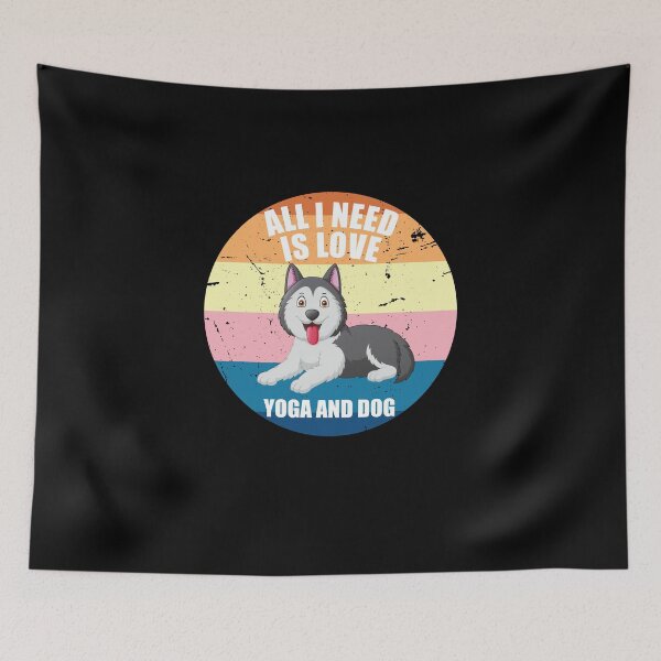 Item preview, All I Need Is Love Yoga And A Dog designed and sold by vooART.