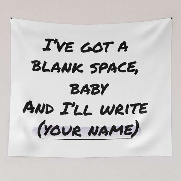 Item preview, Blank Space designed and sold by newyearsday13.