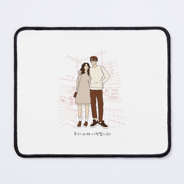 Item preview, Cute Korean Couples Sweet Romantic 우리 이제 시작합니다 Love Oppa 오빠 designed and sold by OakTreeDesign.