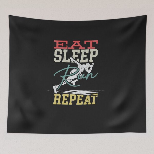 Aperçu de l'œuvre Eat sleep run repeat créée et vendue par JokerH.