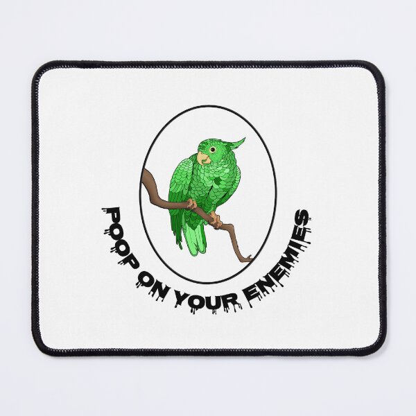 Item preview, Poop on your enemies 6- Mischievous Green Parrot designed and sold by Midnightviera.