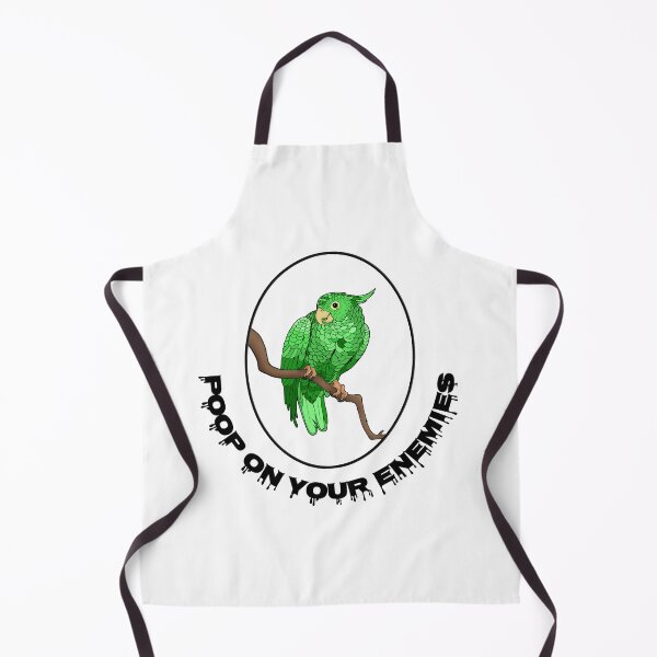 Item preview, Poop on your enemies 6- Mischievous Green Parrot designed and sold by Midnightviera.