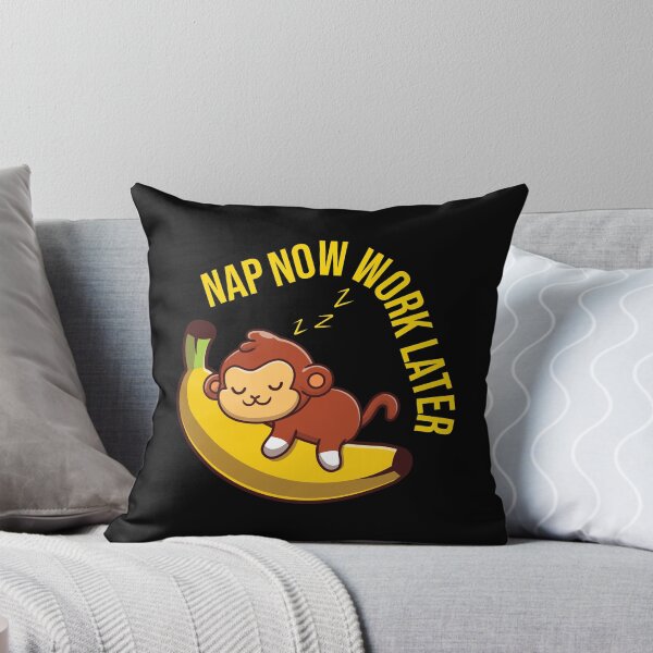 Item preview, Nap Now Work Later Funny Banana Cute Monkey Sleeping Gift Cool Nap Lovers Quote designed and sold by pedrored369.