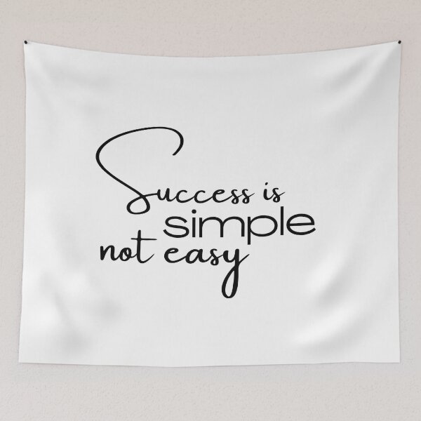 Item preview, Success Is Simple Not Easy designed and sold by micasata.
