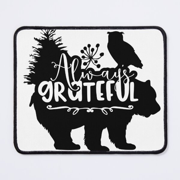 Item preview, Beautiful bear and owl shape, Always grateful, Hiking designed and sold by CBNetwork.