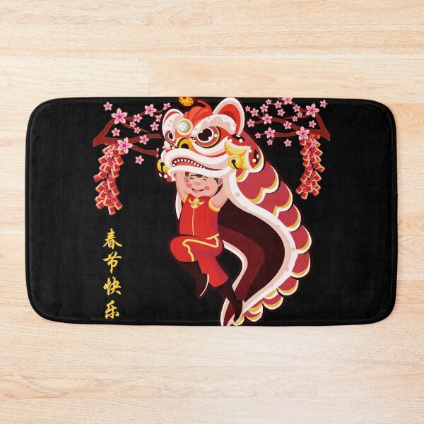Item preview, Lion Dance Head Festival Happy Chinese New Year designed and sold by johnta17.