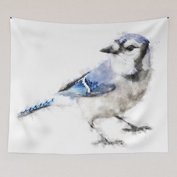 Item preview, Blue Jay Watercolour Artwork  designed and sold by Typeglyphs.