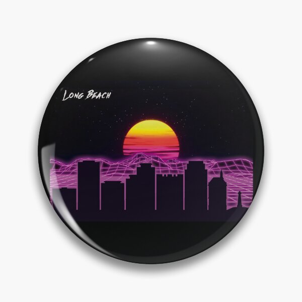 Item preview, Noches de neón del horizonte de Long Beach designed and sold by DFerraz.
