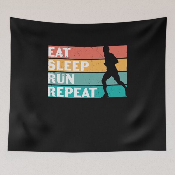 Aperçu de l'œuvre Eat sleep run repeat créée et vendue par JokerH.