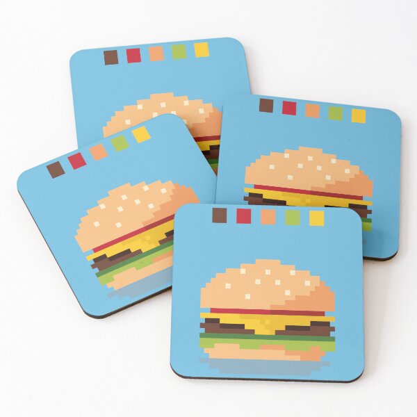 Item preview, pixel burger designed and sold by frangipanms.