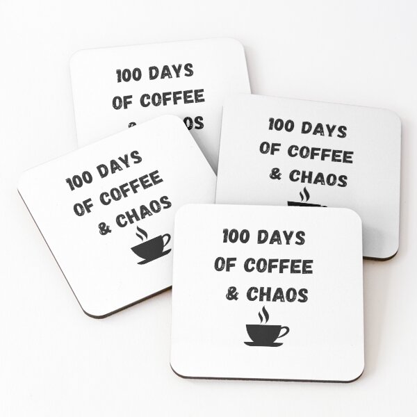 Item preview, 100 DAYS OF COFFEE AND CHAOS designed and sold by MEDI SHOP.